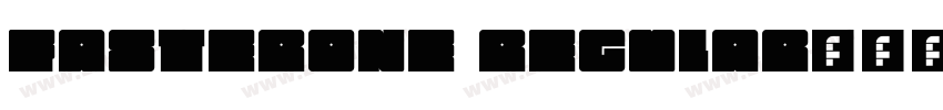 FasterOne Regular字体转换
